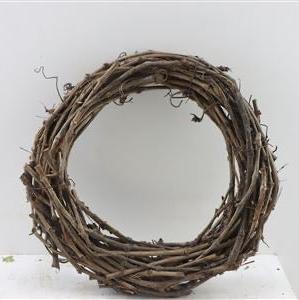 Wreath &#39;Grape Wood&#39; (Natural) (DRY) (Various Sizes)