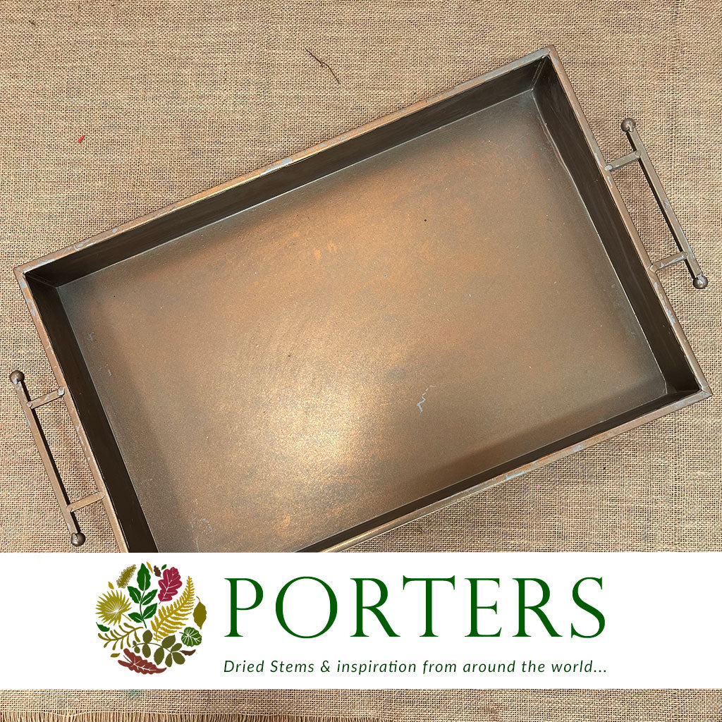 Tray &#39;Dhaka Bronze&#39; (L63cm x W36cm xH6cm)