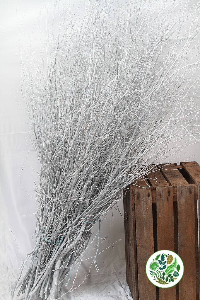 TWIG &#39;WHITE-Gloss White&#39; (with Glitter) (Painted)